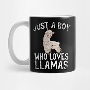 Just A Boy Who Loves Llamas Mug